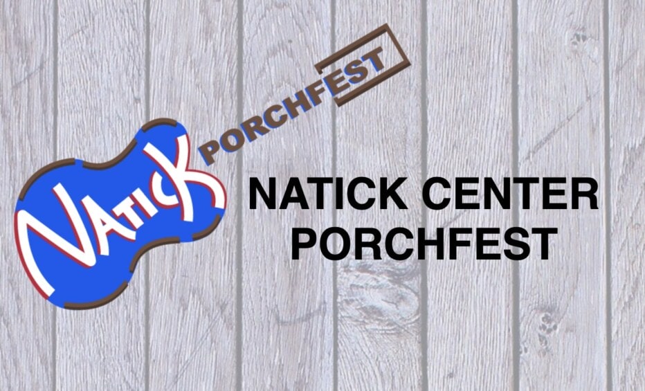 Logo of guitar with "Natick" painted on it