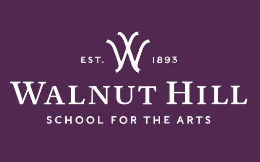A fancy letter "W", the logo for Walnut Hill School for the Arts